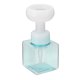 thumbnail image 2 of Botella con bomba para Mousses de espuma, botella dispensadora de jabón espumoso con forma de flor recargable de viaje, 250ml, flores azules transparentes, 2 of 12