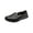 Black, variant on Itsun Womens Slip On Flat Shoes, Women's Comfortable Leather Loafers, Casual Round Toe Moccasins Driving Flats, Soft Walking Shoes Women Slip On Black