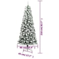 thumbnail image 4 of Árbol de Navidad artificial vidaXL articulado 210 cm verde con nieve, 4 of 9
