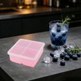 thumbnail image 5 of Silicone Freezer Tray 4 Cavity Food Grade Square Storage Container With Lid Divided Mold For Ice Cubes Food Preservation, 5 of 6