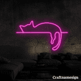 thumbnail image 3 of Craftnamesign Cat Sleep LED Light Neon Sign for Bedroom Office Space Living Room Wall Art, 3 of 5