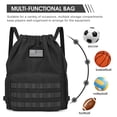 thumbnail image 4 of G4Free Drawstring Gym Backpack with Shoes Compartment Water-Resistant Sports Bag for Men Women, 4 of 9