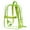Green, variant on Naxoaeo color Clear Backpack Heavy Duty - Large Clear Backpacks for School PVC Transparent Bookbag for Students Work Travel