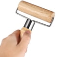 thumbnail image 3 of Rodillo de madera de una sola cabeza para harina, mango de madera grueso para cocina, rodillo para amasar, rodillo para amasar que ahorra trabajo, herramienta práctica para hornear, 3 of 6