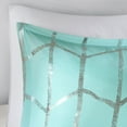 thumbnail image 3 of Gracie Mills Isabelle Comforter Set Aqua Metallic Geometric Twin/Full GRACE-9111, 3 of 5