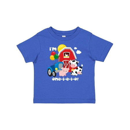 

Inktastic ONE-I-E-I-O 1st Birthday Gift Baby Boy or Baby Girl T-Shirt