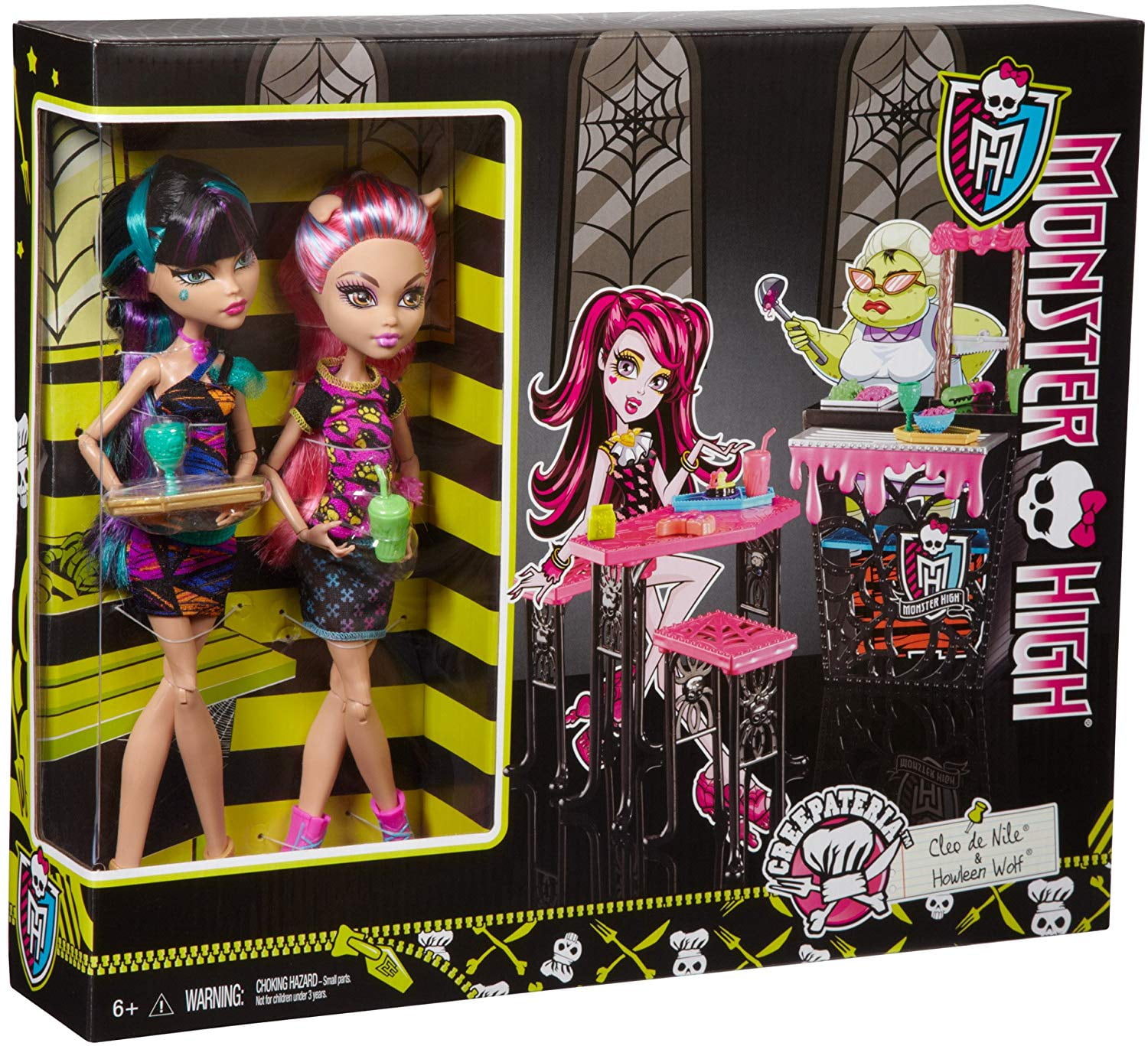 Monster High Creepteria with Cleo de Nile and Howleen Wolf Doll -  