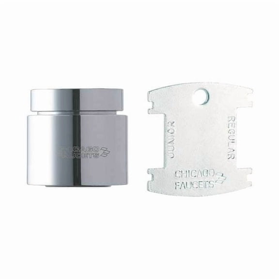 Chicago Faucet Aerated Outlet,Brass,13/16 in - 24 E35VPJKABCP