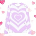 thumbnail image 5 of BLVB Girls Valentine Shirts Casual Basic Tees Long Sleeve Crewneck Heart Tops Blouse for Kids 3-14T, 5 of 5