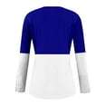 thumbnail image 4 of STETMN Women's Ribbed Knit Tight Sweater Casual Button Ruched Tops Slim Fit Color Block Shirts, 4 of 4