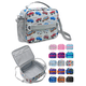 thumbnail image 1 of Bolsa de Almuerzo ComfiTime para Niños Lonchera Térmica Reutilizable con Bolsillos Portabotellas Asas Acolchadas y Correa para el Hombro Automóviles Grises, 1 of 1