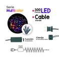 thumbnail image 3 of Serie de Luces La Merced Decorativa Navideña Destellos Luz Led Multicolor Foco Tipo V3 Cable 9 m, 3 of 6
