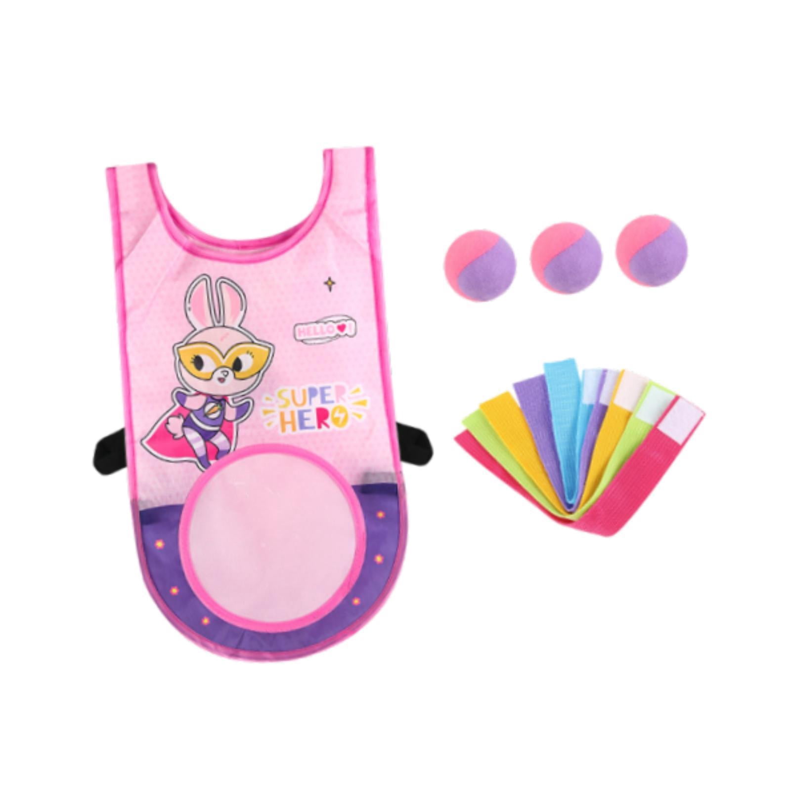 Dodgeball Set De Gilets Cibles Auto-Adhésifs – 2 Gilets Réglables + 10 Balles Mousse – Jeu D'Extérieur Pour Enfants