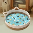thumbnail image 5 of Handwoven Cotton Rope Cat Bed with Removable Cushion - Breathable Round Pet Bed for Indoor Cats & Kittens, 14"/16"/18" Washable Basket with Scratching Post, Summer Cooling Design, 5 of 7