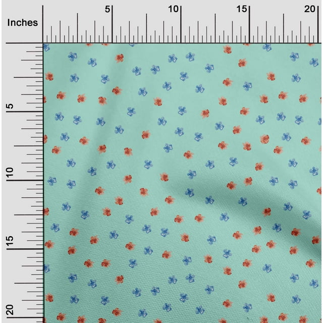 oneOone Silk Tabby Fabric Artistic Floral Flower Decor Fabric Printed BTY 42 Inch Wide