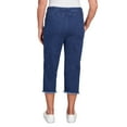 thumbnail image 2 of Alfred Dunner Womens Petite Denim Fringe Capri Pant, 2 of 4