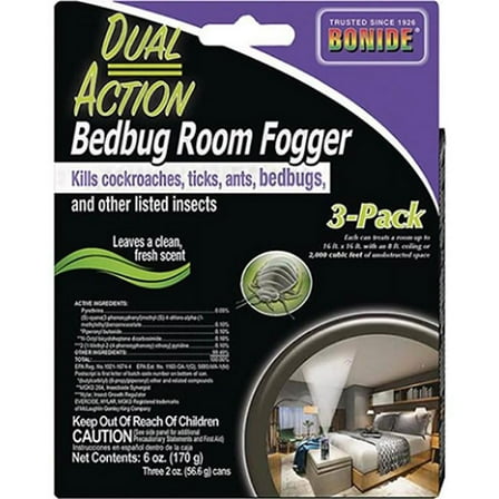 REVENGE 2 Oz. Dual Action Bedbug Indoor Insect Fogger (3-Pack) 4673