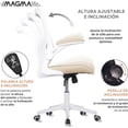 thumbnail image 4 of Silla de Escritorio Premium Ergonómica Modelo Cosmo Beige, 4 of 6