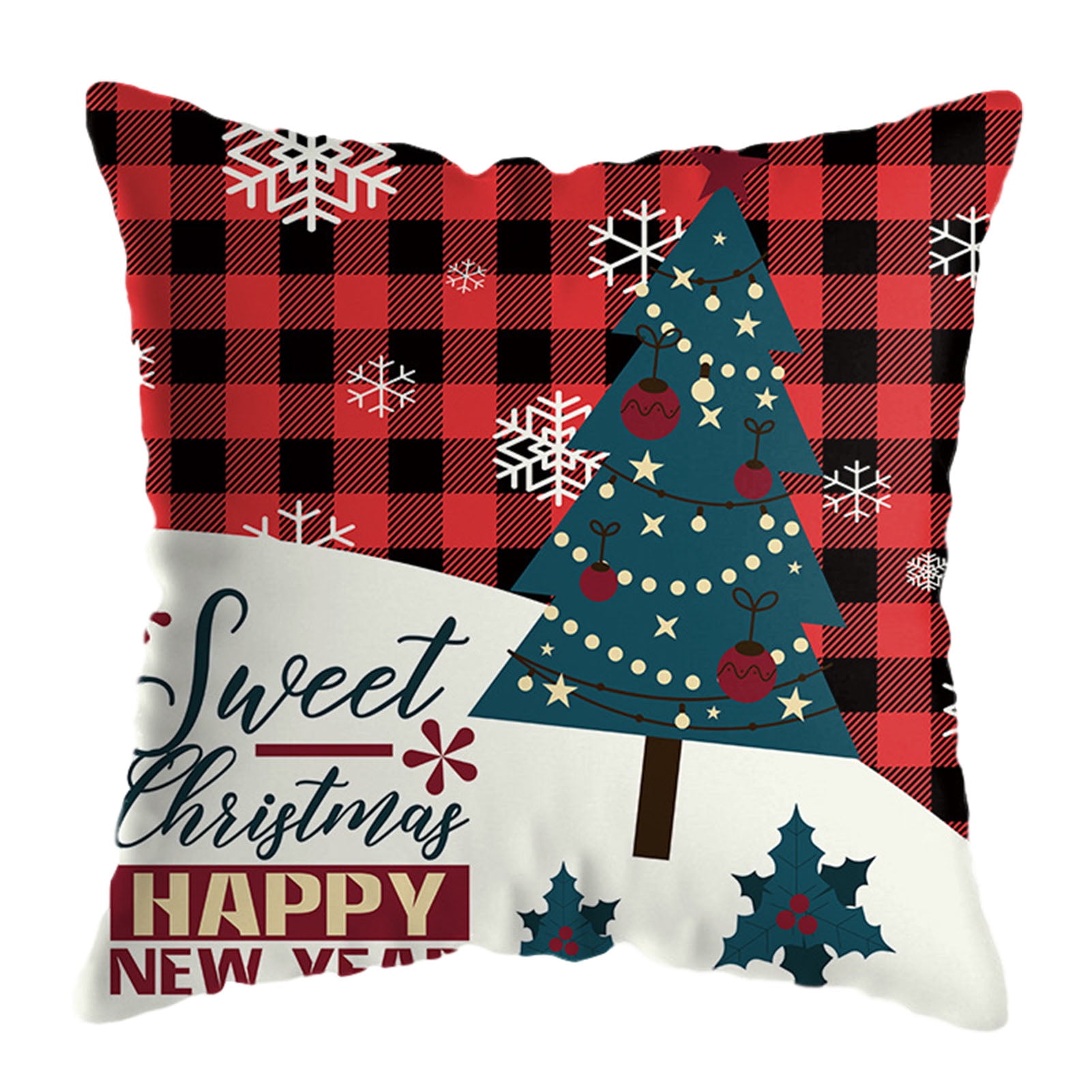 huoge Christmas Design Cushion Covers, Tartan Cushion Covers, Christmas