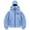 Light Blue, variant on TTUHYWXI Balaclava Hoodie Cagoule Hiver Homme Winter Ski Chirsmas Hoodies With Mask Double Layer Hoodedsweatshirt Fleece Zip Hoodie (Light Blue, S)