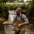 thumbnail image 6 of Large Fishing Net with Extendable Telescopic Handle – Foldable, Lightweight Landing Net with Built-in Size Measurement – for Freshwater, Saltwater, and Beach Fishing, 6 of 6