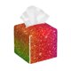 thumbnail image 1 of Balery Rainbow Glitter Porta Pañuelos de Cuero con Estampado – Funda Moderna Cuadrada para Caja de Pañuelos, Dispensador 5x5x5'', 1 of 7