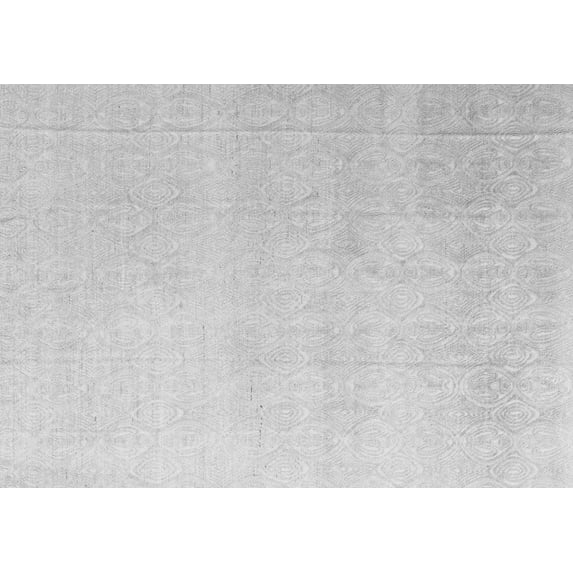 Ahgly Company Indoor Rectangle Abstract Gray Modern Area Rugs, 2' x 5'