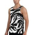 thumbnail image 2 of Rateoe Leopard And Zebra 2 Pattern Sleeveless Gym Shirt Muscle Tee Breathable Workout Shirt Slim-Fit Tank Quick Dry Fit Muscle Tank Top Bodybuilding Sleeveless T Shirt-Small, 2 of 7