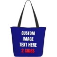 thumbnail image 1 of Custom Tote Bag With Logo Photo, Custom Bag, Personalized Shopping Bags Reusable Grocery Bags Bulk For Work Travel Gifts, 1 of 8