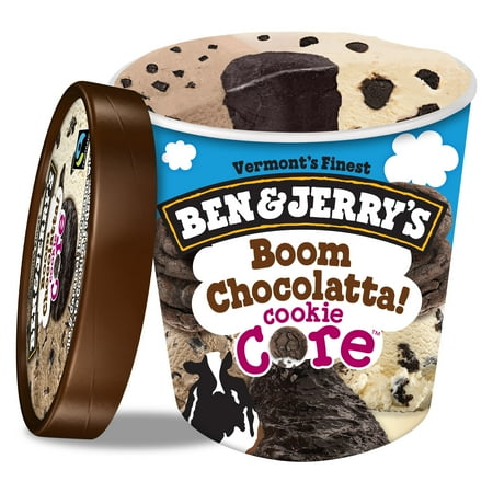 Ben & Jerry's Boom Chocolatta! Cookie Core Ice Cream, 16 oz