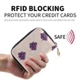 thumbnail image 2 of PU Leather Zip Card Holder Women's Card Case Zipper Card Case Compact & Lightweight Grapes and Flowers Pattern, 2 of 7