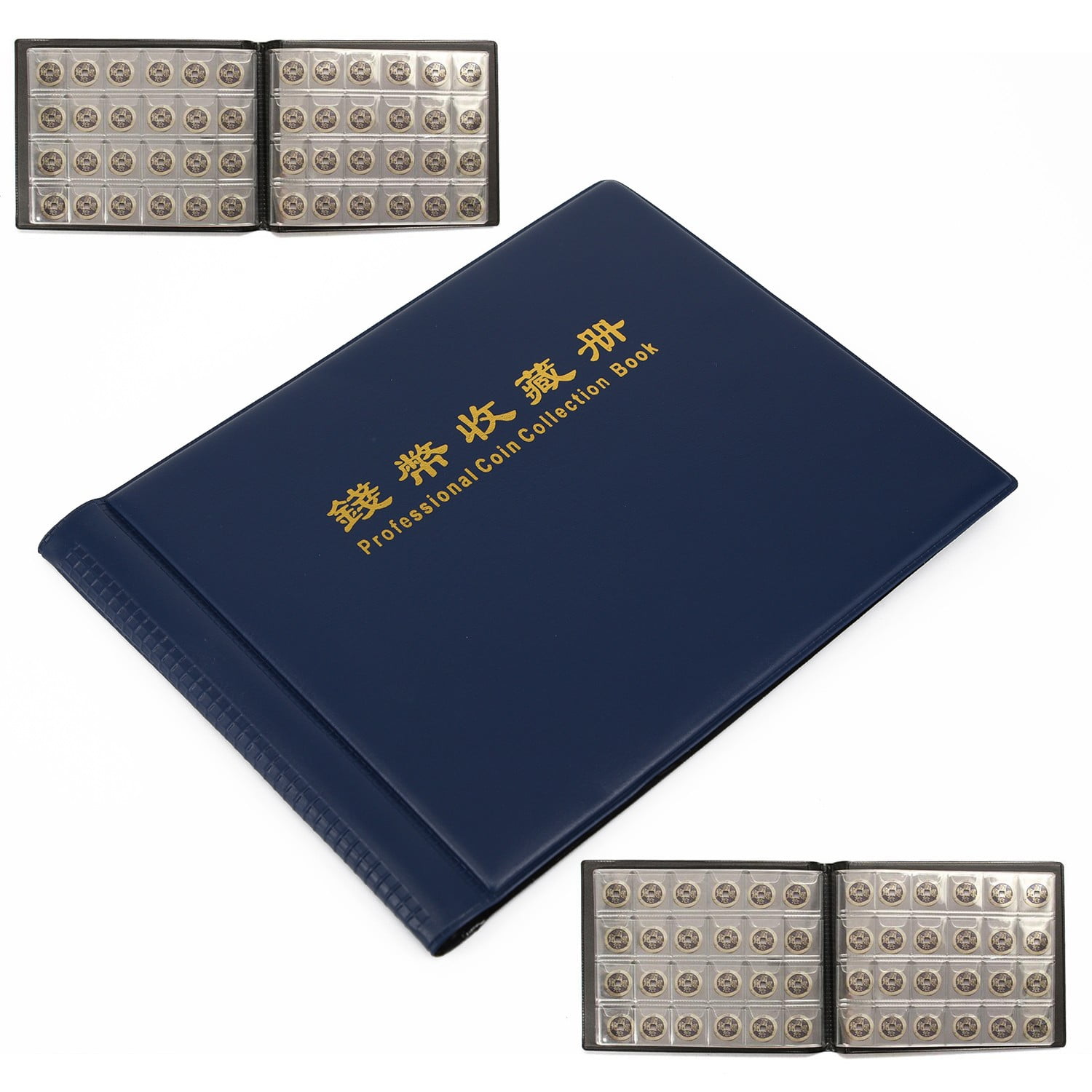 New Coin Paper money Note Holder Page Binder Empty Album Not Include Pages Black 
