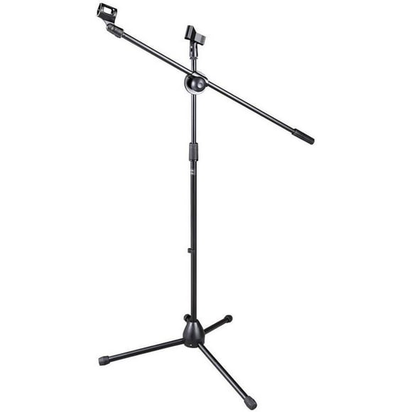 Duramex (TM) Tripod Boom Microphone Mic Floor Stand with Two Mic Holders