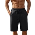 thumbnail image 3 of Thousandth Men's Vacation Quick Dry Regular Fit Plus Summer Size Elastic Waist Drawstring Shorts Pocket Cargo Lightweight Shorts Running Fashionable Pants Bandage Casual Shorts, 3 of 10