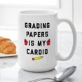 thumbnail image 6 of CafePress - Grading Papers Is My Card - 15 oz Ceramic Large White Novelty Mug, 6 of 6