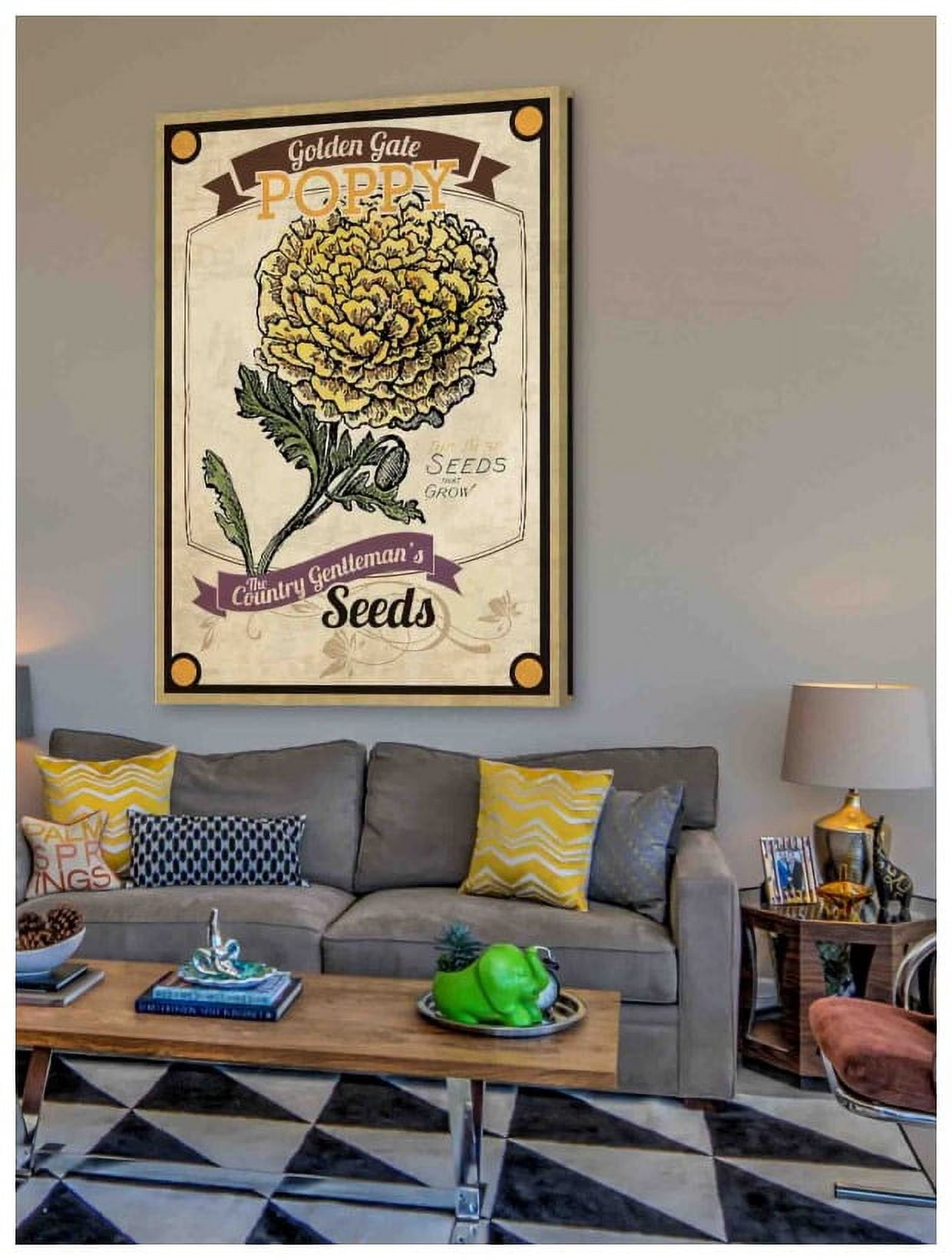 Marmont Hill "Flower Packet Poppy" Painting Print on Canvas