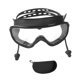 thumbnail image 5 of Gafas de natación cómodas, visión amplia, antivaho, protección ocular con tapones para los oídos negro, 5 of 9