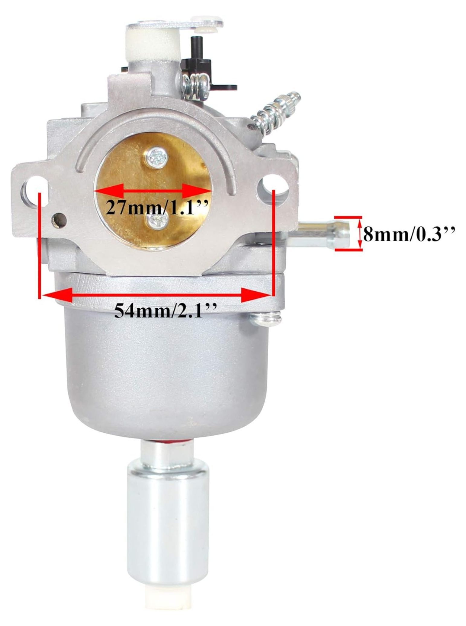Carburetor for MTD Bolens 13AM762F765 Lawn Tractor Mower Carb Replacement Parts 13AC762F 13WC762F 13AM662F765 with Fuel Filter