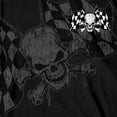 thumbnail image 2 of Hot Leathers Men's Checkered Flag Skull T-Shirt GMS1497 X-Large, 2 of 2