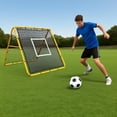 thumbnail image 2 of Soccer Rebounder Net, 3.7x3.7 ft Iron Frame - Football Training Equipment for Backyard Field, Easy Assembly, 2 of 6