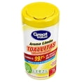 thumbnail image 3 of Toallitas desinfectantes Great Value aroma limón 75 pzas, 3 of 4