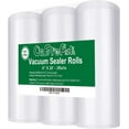 thumbnail image 1 of O2frepak Lot de 3 Rouleaux de Sacs pour Scelleuse sous Vide 8"x20 Pieds avec Sans BPA, Sacs de Rangement Robustes pour Scelleuse sous Vide, Rouleaux à Découper, Idéal pour sous Vide (Total 60 Pieds), 1 of 7