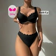 thumbnail image 6 of Enjoytime Bathing Suit for Women Deep V Neck High Waisted Thong Two Piece Swimsuit Tummy Control Push Up Bikini Set, 6 of 6