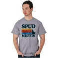 thumbnail image 4 of Idaho Potato Land Spud Muffin Funny Plus Size Crewneck Graphic Tee Shirt Brisco Brands 2X, 4 of 5