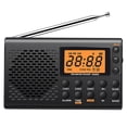 thumbnail image 1 of WUSUOWEI Radio Portable à Ondes Courtes, AM, FM, SM Radio à Ondes Courtes avec Réception, Fonctionnant sur Pile, Grand Écran Rétroéclairé, Réglage du Réveil, Adapté pour la Lecture et l'Enregistrement, Camping, 1 Pce, 1 of 8