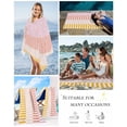 thumbnail image 5 of Colorful Stripe Beach Towels Oversized Super Absorbent, Modern Pink Red Yellow Vertical Striped Lightweight Bath Towel Quick Dry Sets For Bathroom/Pool/Rv Camping/Beach Play/Gym Room/Picnic 31"x62", 5 of 8
