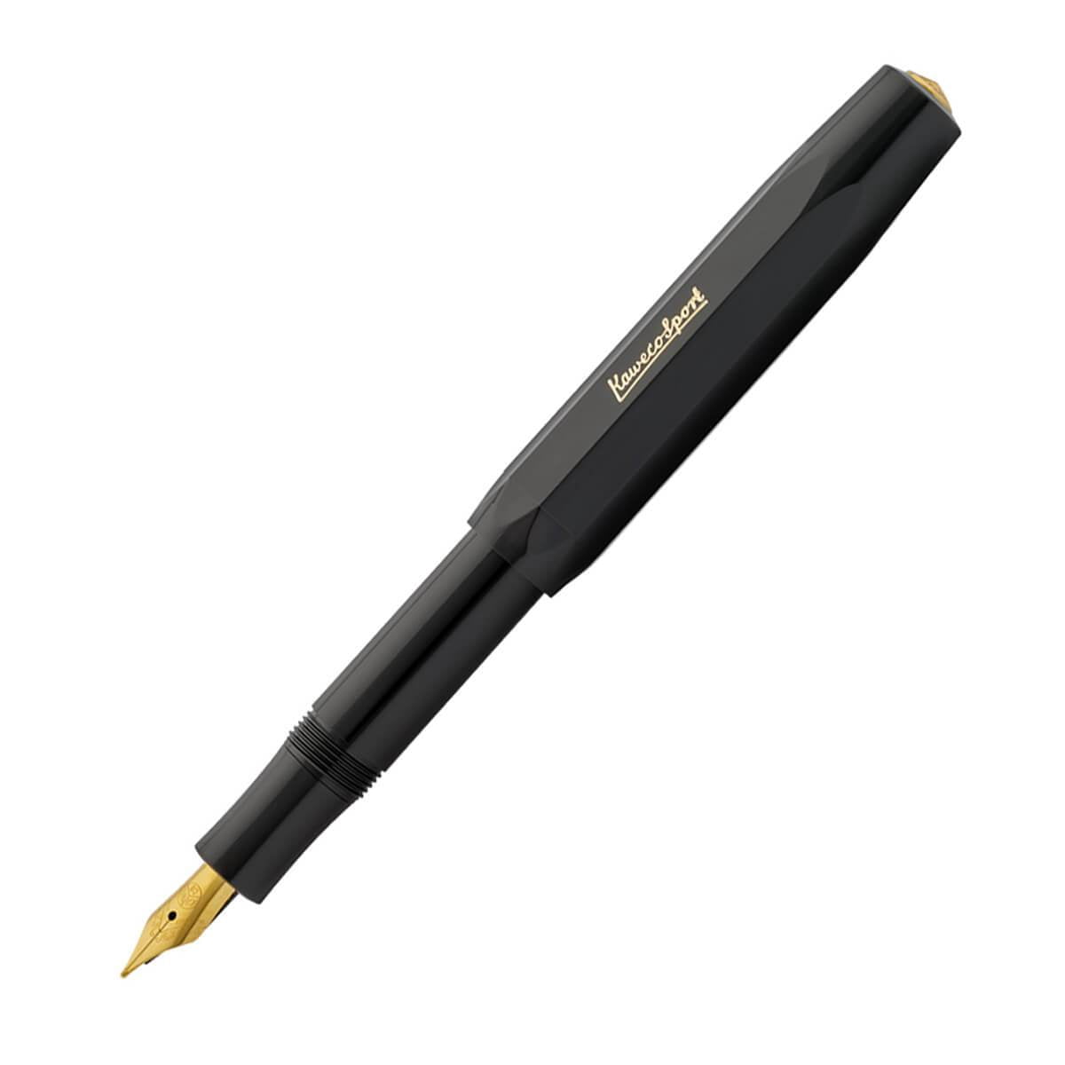 Kaweco 10000044 Classic Sport Fountain Pen, Black, Extra Fine