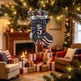 thumbnail image 6 of Patriotic 250th Anniversary Christmas Ornaments,250 Anniversary USA Merchandise,Metal Hanging Christmas Decorations,Stocking Stuffers,Commemorative Gifts for Mom Dad Friends Coworker(G), 6 of 6