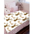 thumbnail image 5 of Yibo Deer Blanket Flannel Soft and Comfortable Anti-static Bed Sofa Blanket, 5 of 7