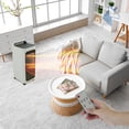 thumbnail image 2 of Calefactor Electrico para Frio y Caliente de 3 Velocidades con Pantalla LED y Control Remoto de Sistema Silencioso Blanco, 2 of 5